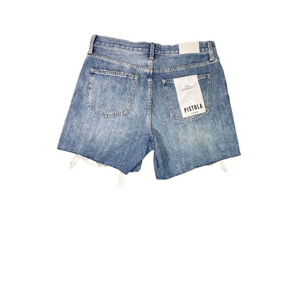 PISTOLA Womens Devin High Rise Mom Cut Off Lucca Distressed Size 28 - Picture 10 of 11